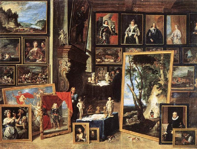 TENIERS, David the Younger The Gallery of Archduke Leopold in Brussels xgh Germany oil painting art